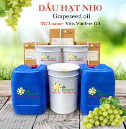 Dầu hạt nho grapeseed oil bán sỉ lít buôn kg giá rẻ mua ở đâu